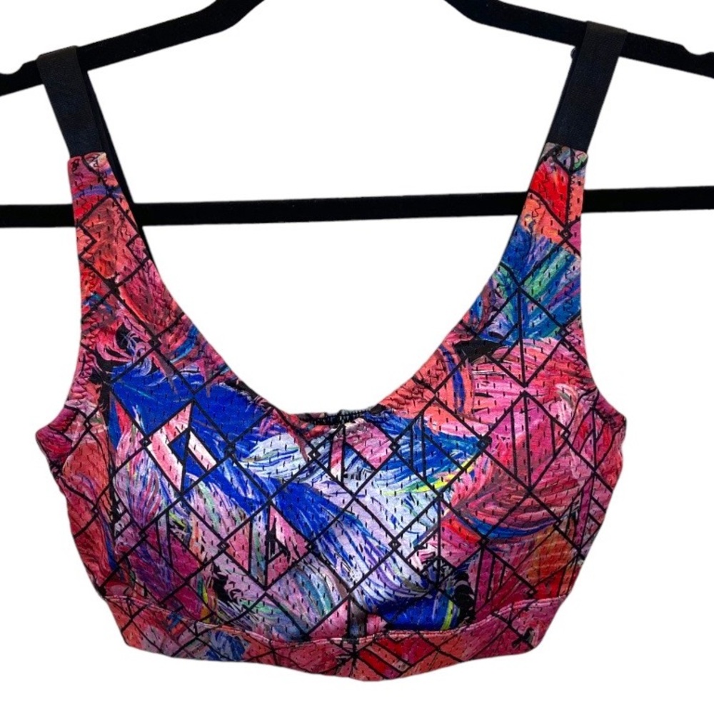Jessica Simpson Women’s Never Worn -Sports Bra- Size Medium-Lightly Padded blue